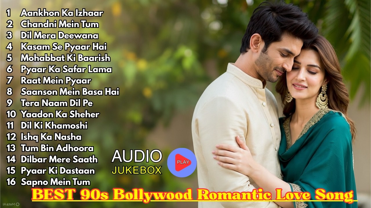Top Best 90s Bollywood Romantic Love Songs – Classic Hindi Melody Vibes & Timeless Hits