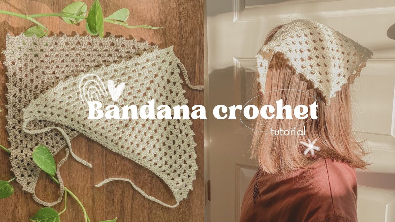 Crochet bandana (beginner friendly)
