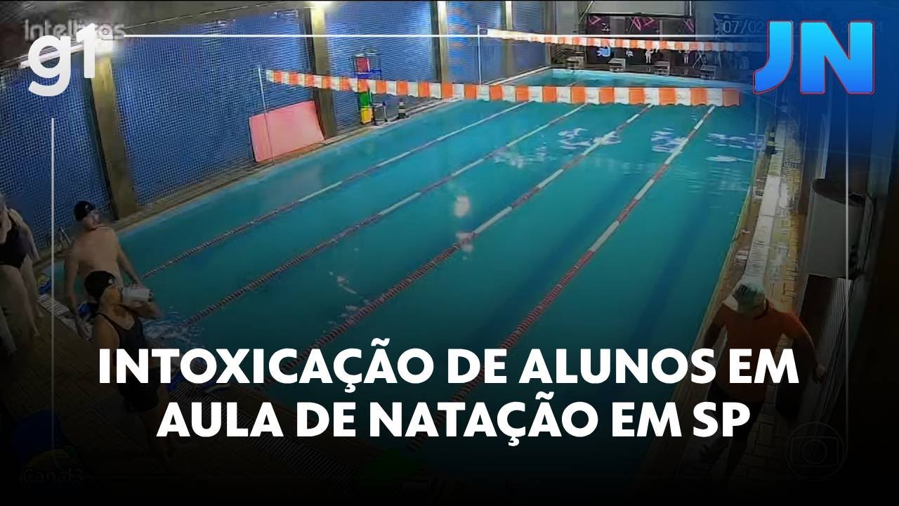 JN: polícia investiga o que tinha na água da piscina que provocou a intoxicação de alunos em SP