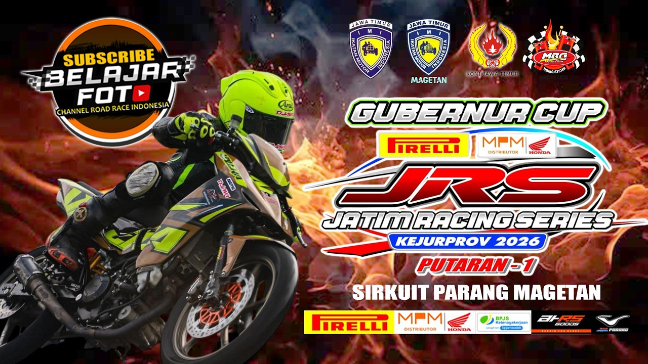 LIVE FINAL ROAD RACE JATIM RACING SERIES PUTARAN 1 SIRKUIT PARANG MAGETAN  2026