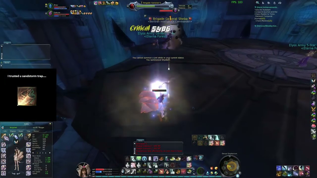 Aion 4.6 Sauro 2k 3ppl no cleric