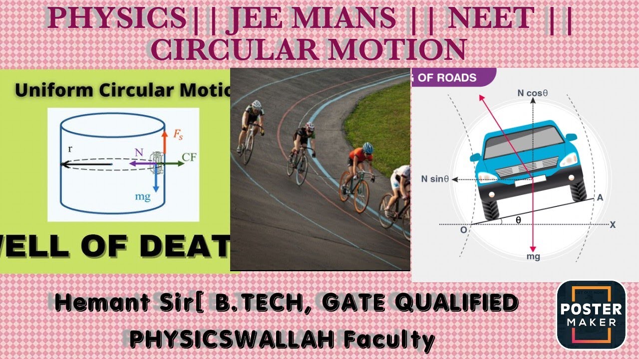 PHYSICS|| JEE MAINS || NEET || CIRCULAR MOTION|| DEATH WBANKING OF ROADS 