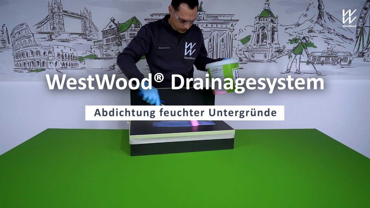 WestWood® Drainagesystem - Abdichtung für feuchte Untergründe