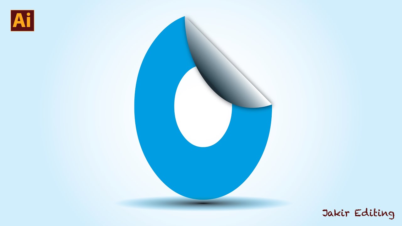 3D Letter O Logo Design in Adobe Illustrator | Logo Tutorial
