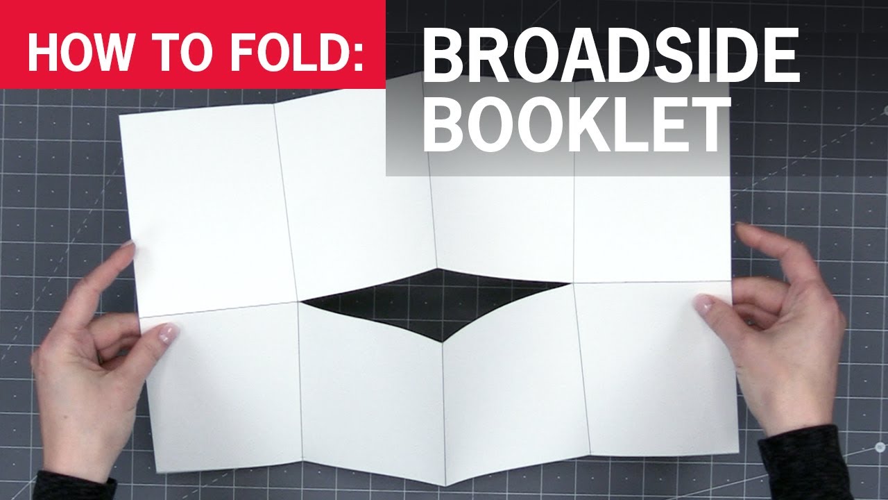 How to Fold the Broadside Booklet Fold