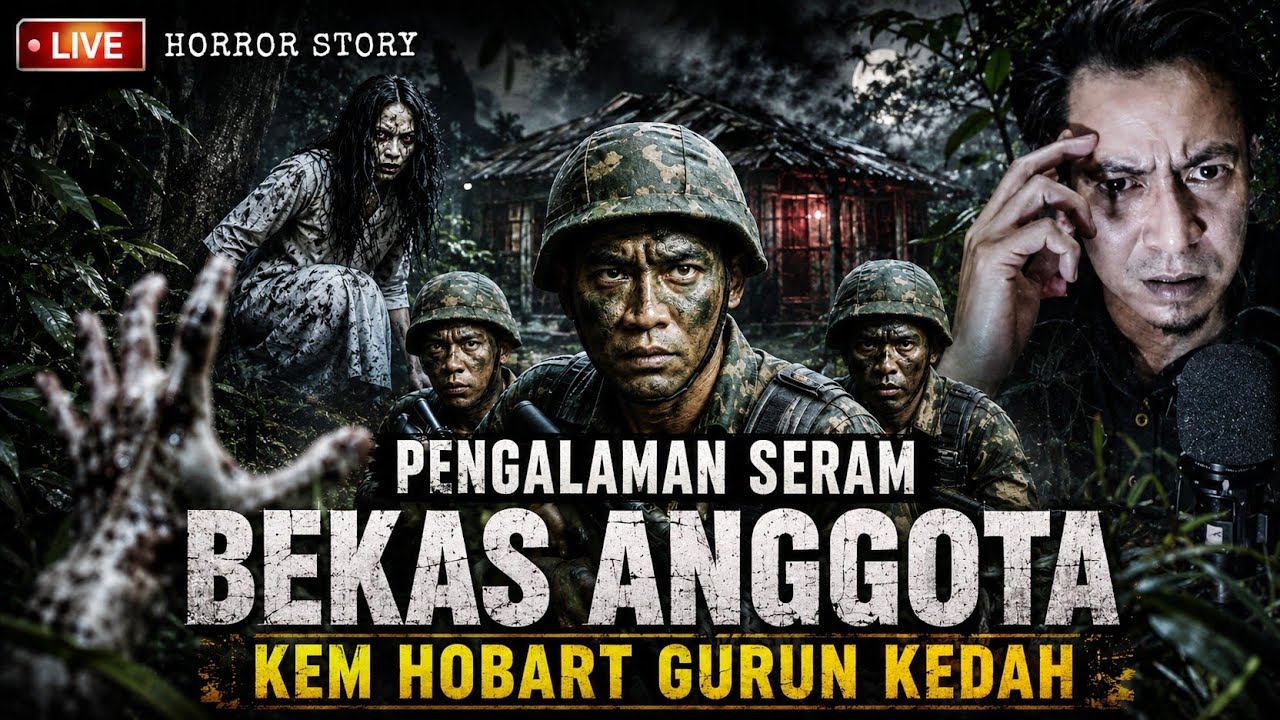 EP270 PENGALAMAN SERAM BEKAS ANGGOTA | KEM HOBART | GURUN KEDAH #livehorrorstory #livehorrorstory