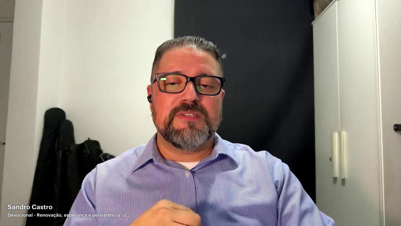 Devocional - Renovação, esperança e persistência - Jó 14:7-9 - Sandro Castro