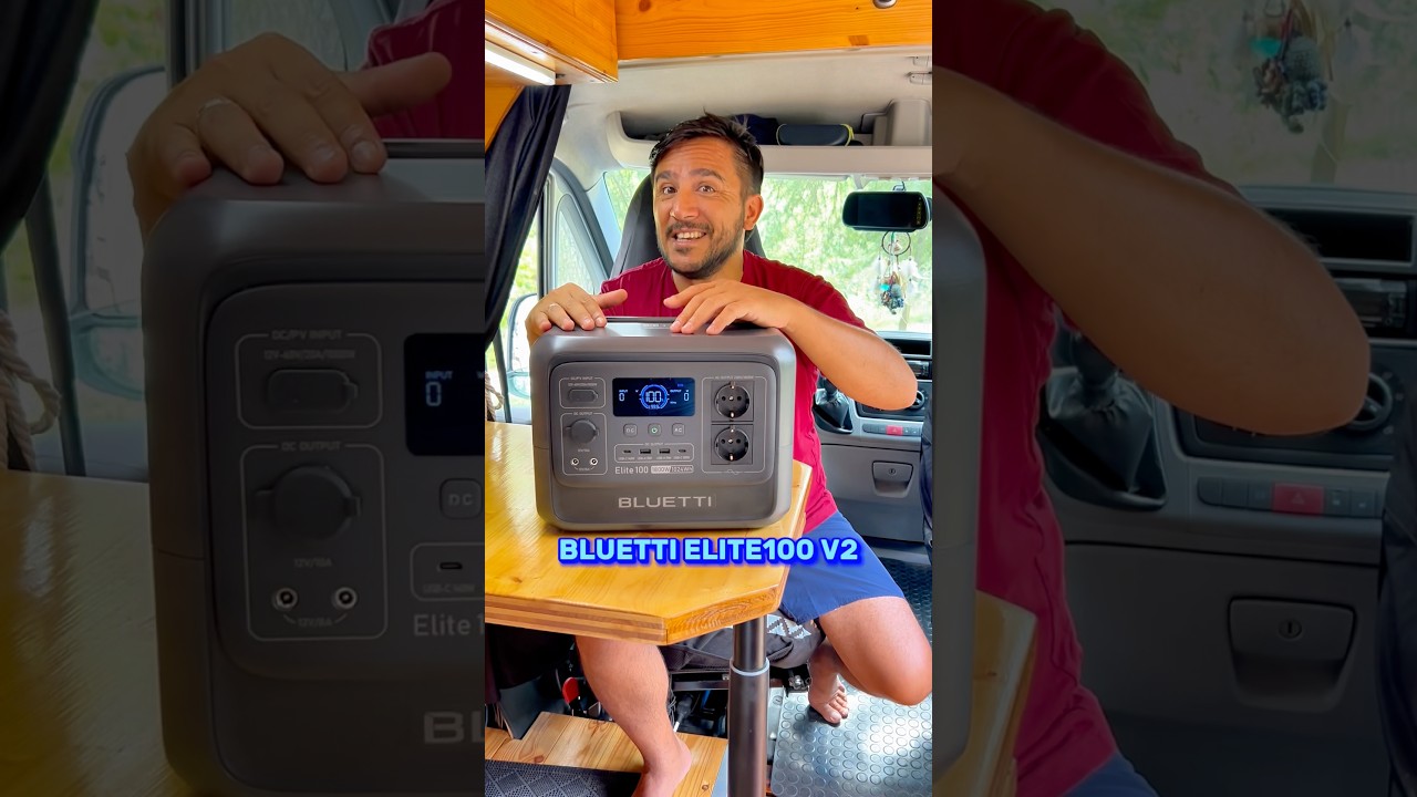 ⚡️La mejor ESTACI&Oacute;N de ENERG&Iacute;A port&aacute;til para tu CAMPER o AUTOCARAVANA: BLUETTI Elite 100 v2🚐