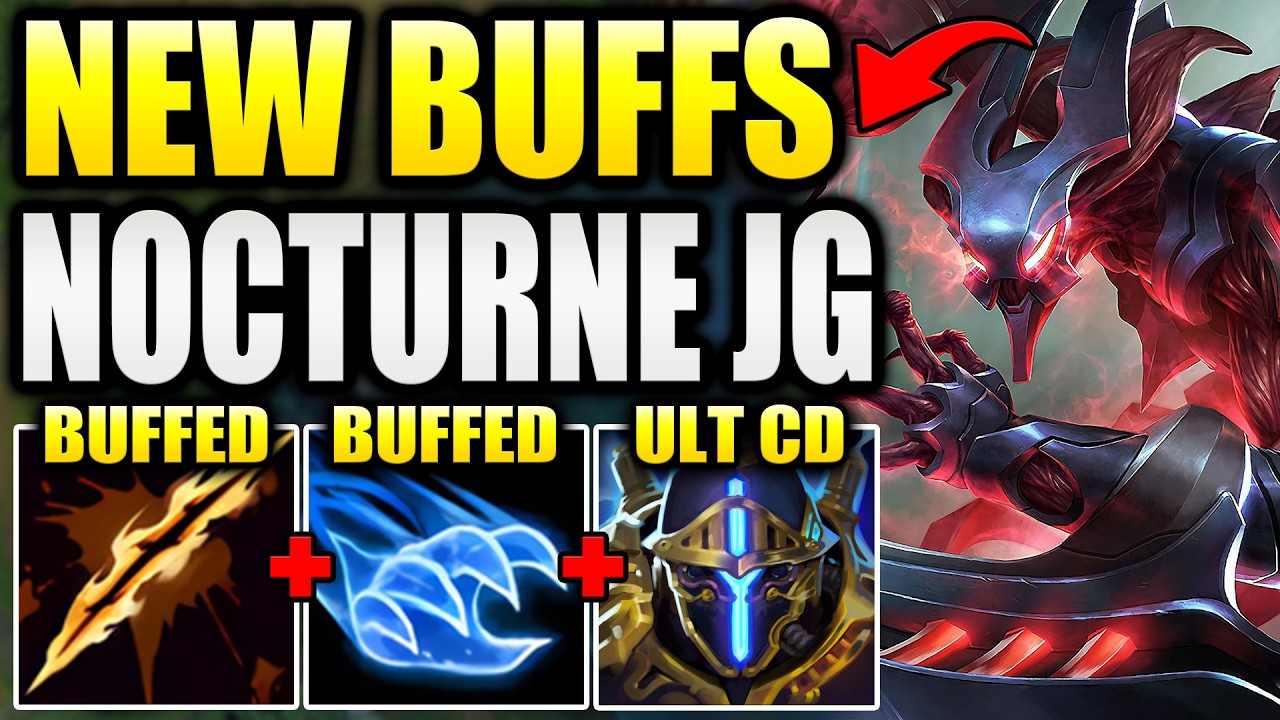 RIOT JUST GAVE NOCTURNE JUNGLE A BIG BUFF THAT MAKES A NEW BUILD OP!