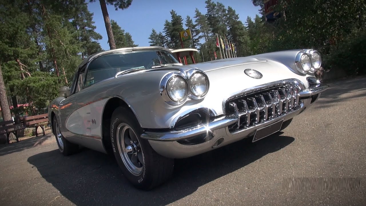 ULTRA CLEAN Corvette C1 Coupe - Sound and Driving Off