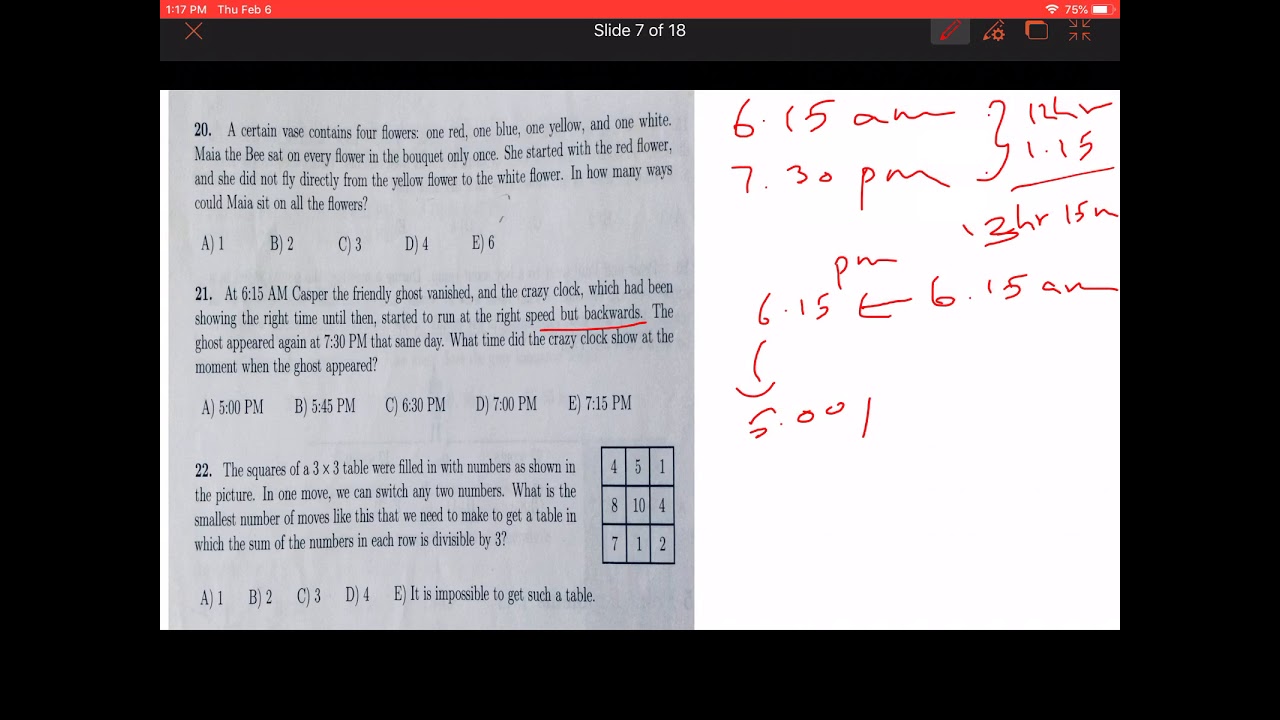 Math Kangaroo solutions 2009