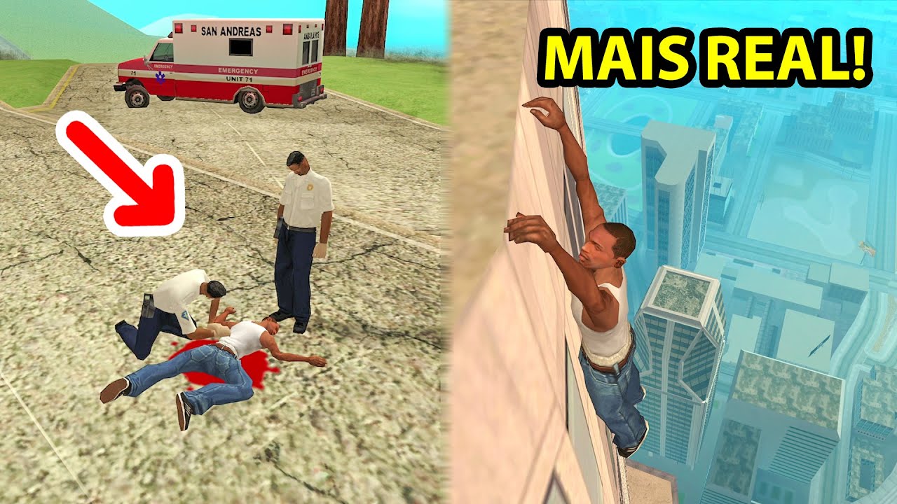 Botei OUTROS MODS que deixaram o GTA SA BEM REALISTA (Mudou MUITO)
