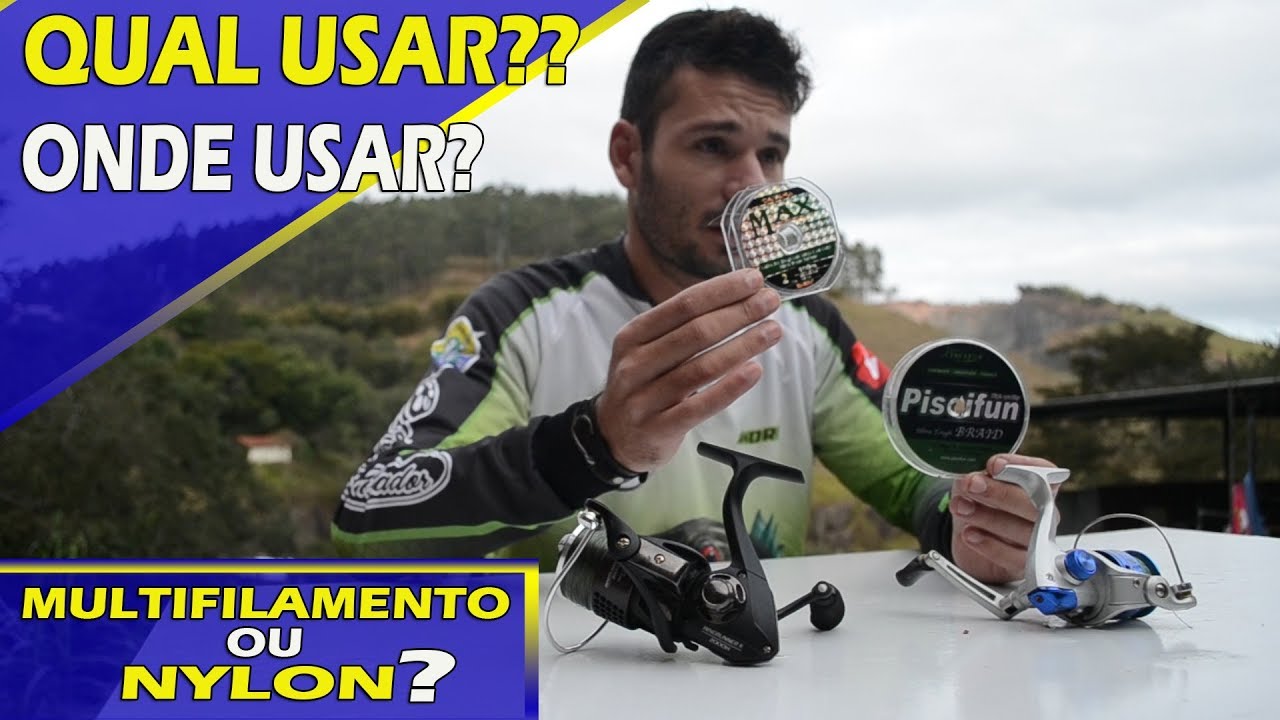 💯 Monofilamento ou Multifilamento? Nylon, Leader, qual usar e quando usar? Canal do Pescador