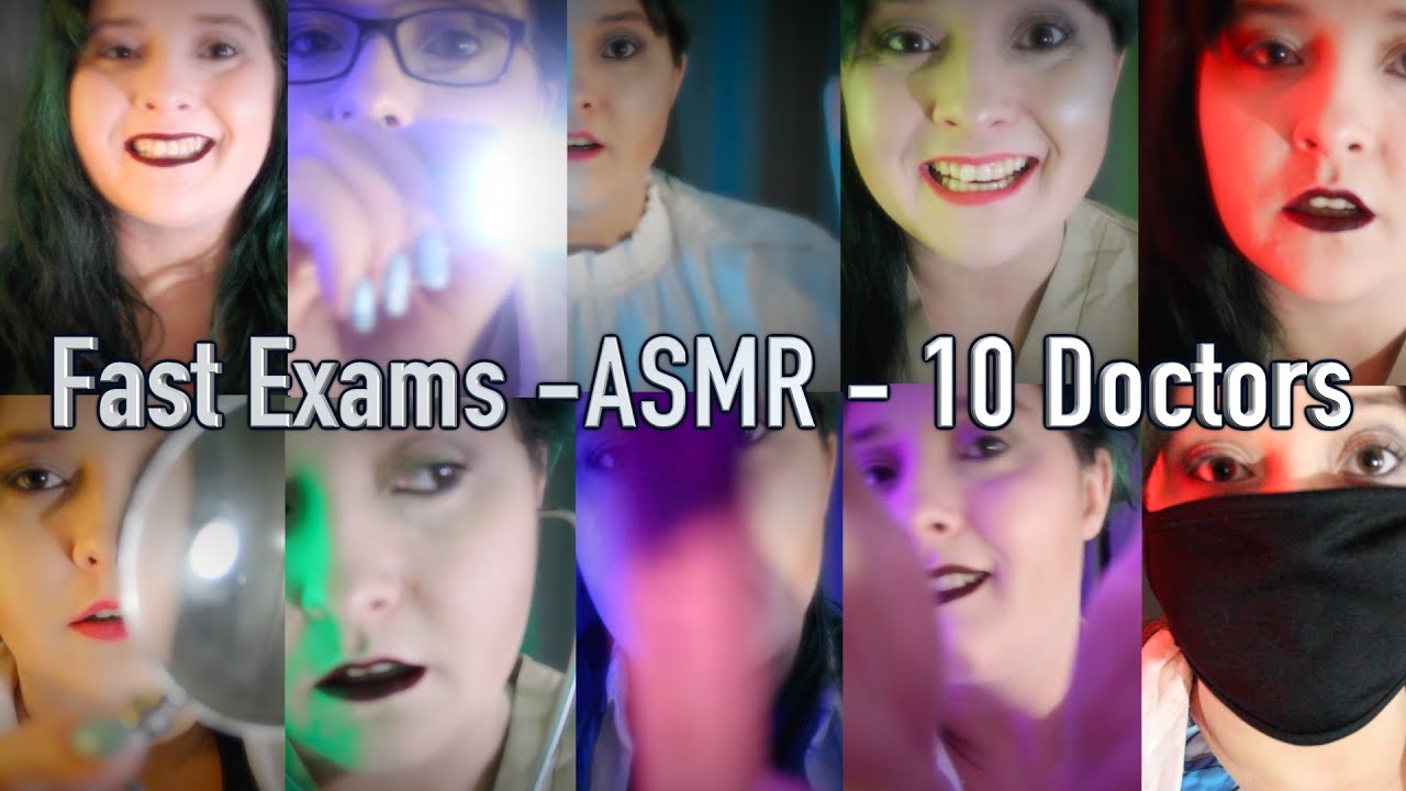 Быстрые экзамены ❤️ ASMR 🏥 10 врачей [RP Месяц] Мягкая речь