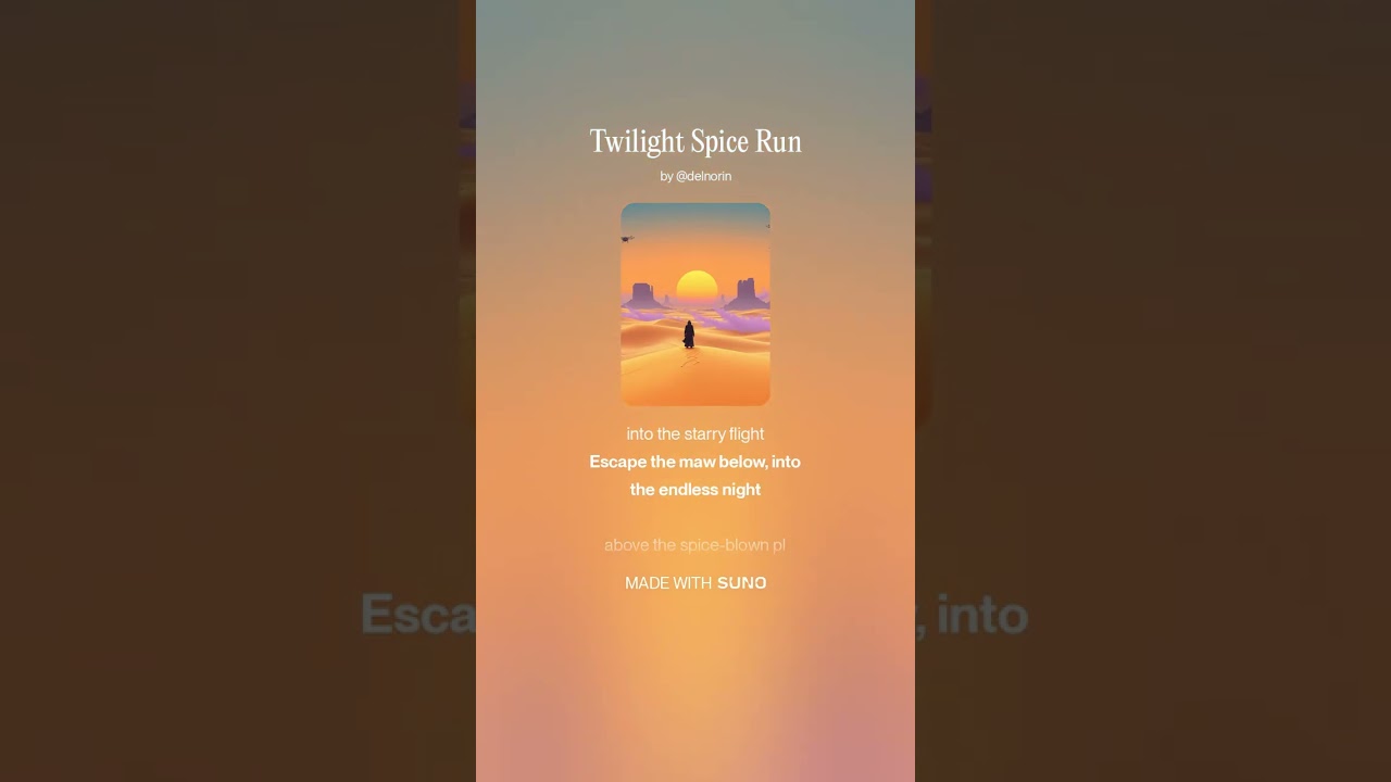 Twilight Spice Run #music #gaming #dune #duneawakening