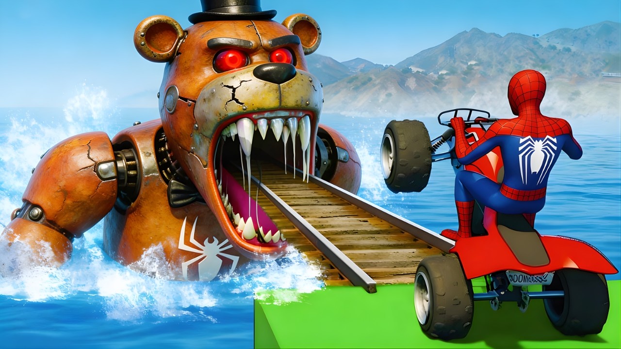 Rainbow Spider-Man Rescue fail Superhero vs Poppy Playtime vs FNAF funny moments GTA 5 superheroes