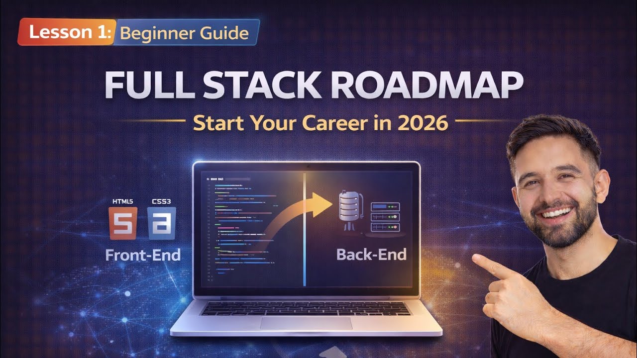 What is Full Stack Web Development? Roadmap & Tools for Beginners | Lesson 1 (2026)