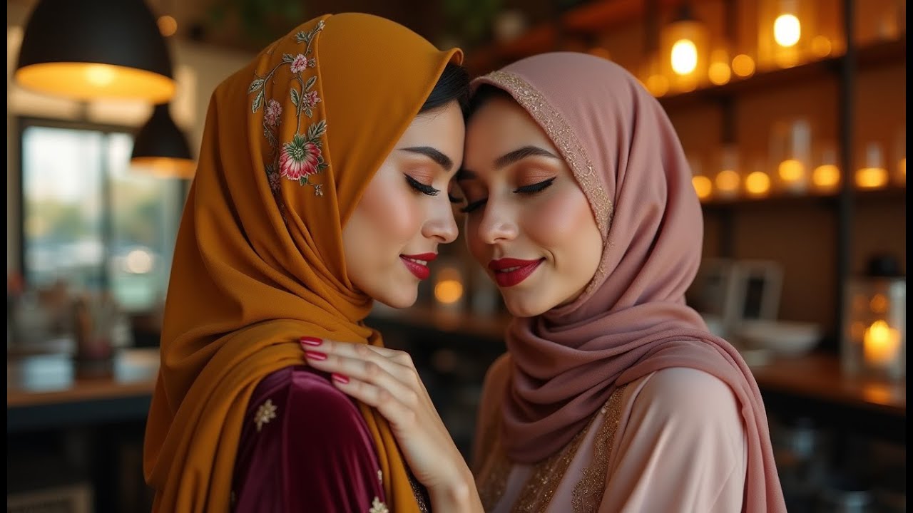 Hijabi Women Share a Silent Kiss &ndash; Muslim Lesbian Love Story 💞