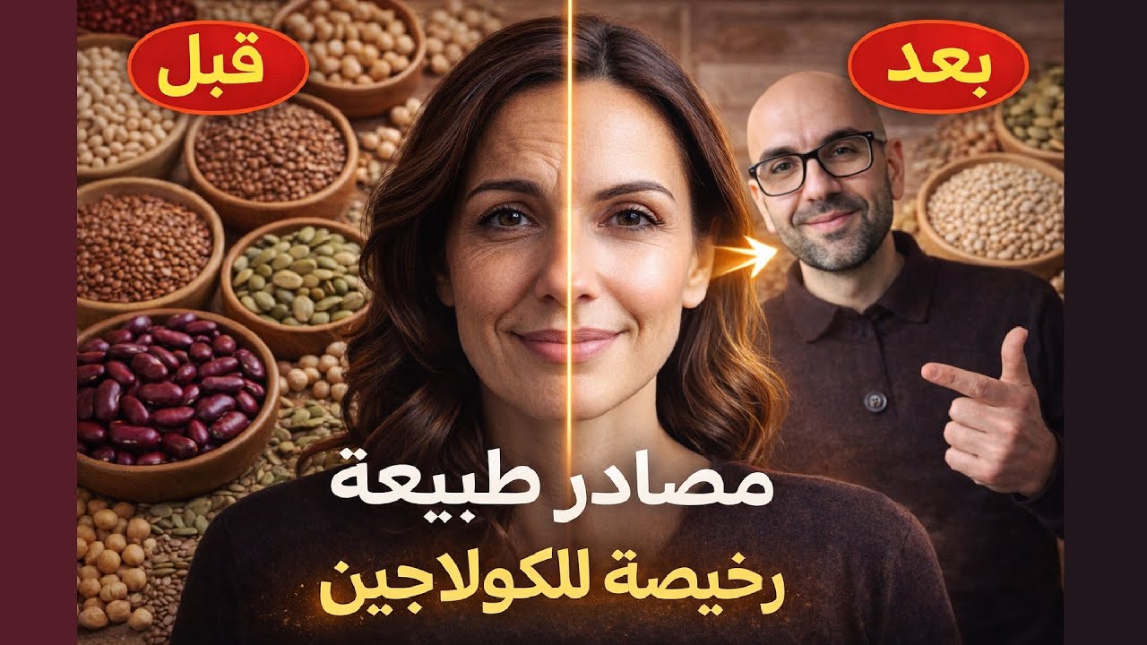 كولاجين نباتي و حيواني طبيعي ورخيص لشد البشرة وحل مشاكل المفاصل | أفضل من مرق العظام