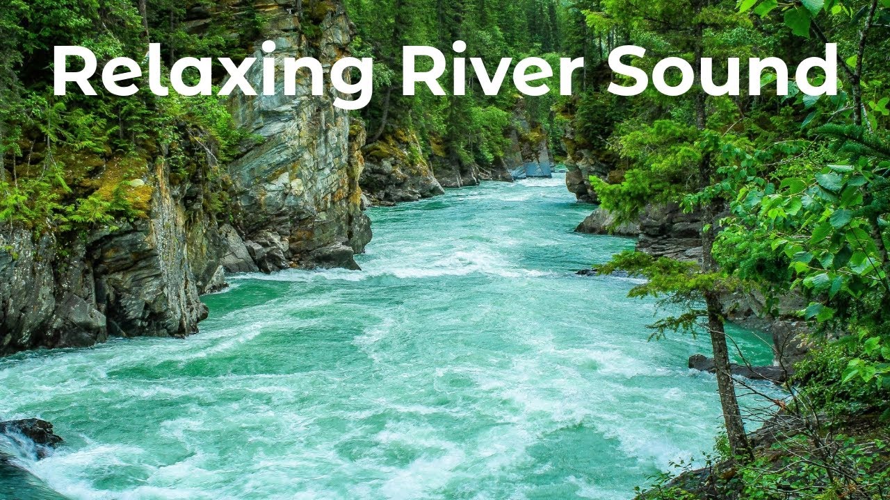 Relaxing Mountain River Sounds 4K: Deep Sleep & Study Sounds (No Music) Forest & Snow Sounds