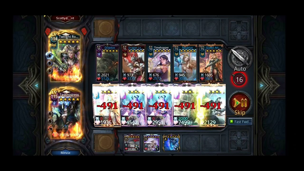 DECK HEROES: Taskmistress secured victory against Ronin through its OP skill.
