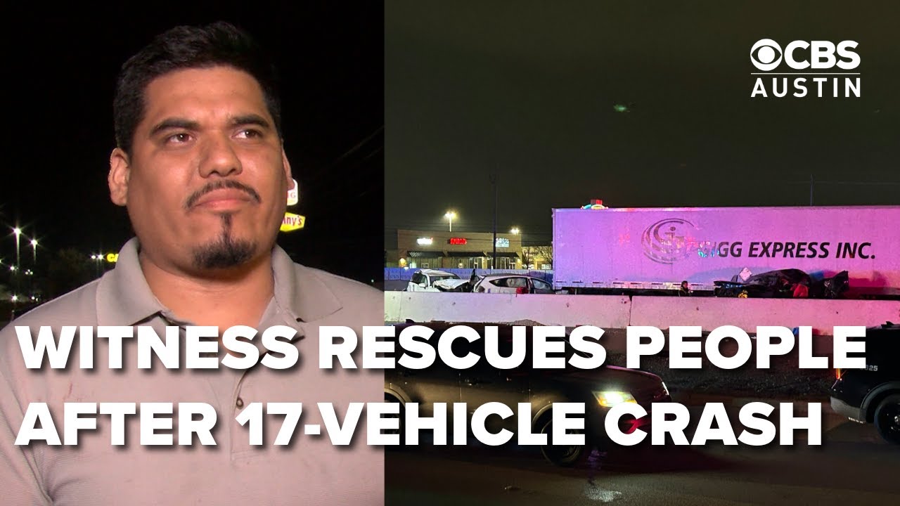 FULL INTERVIEW: Witness pulls victims from 17-vehicle crash on Austin highway