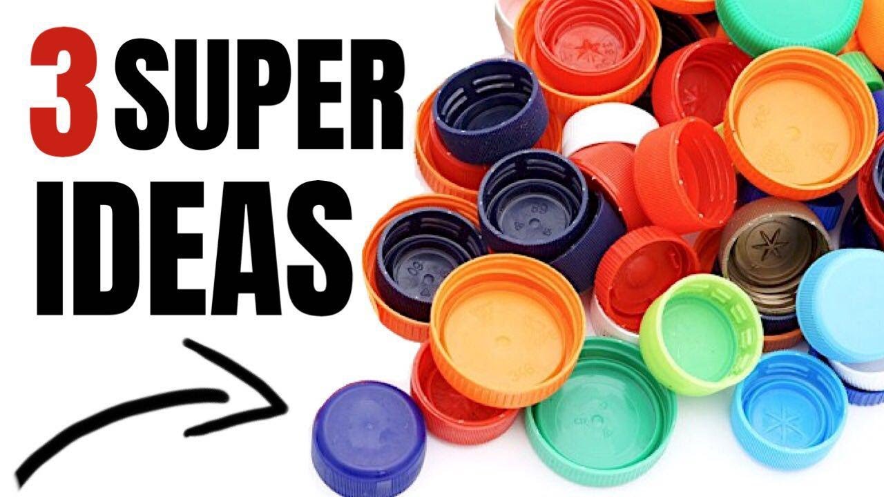 3 Ideas de Reciclaje con Tapas de Botella de Plástico #2