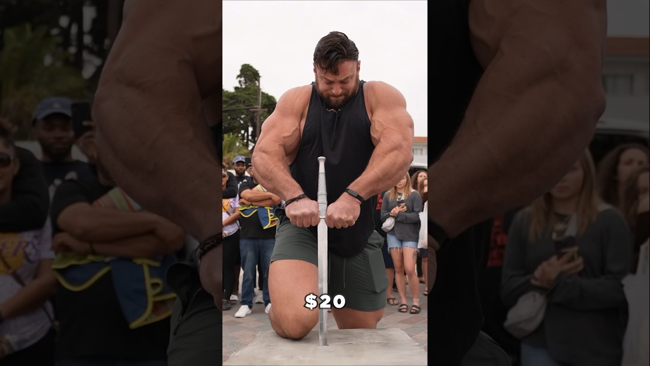 300lbs Bodybuilder VS King Arthur&rsquo;s Sword