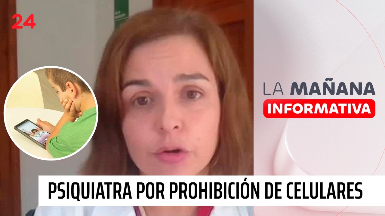 Psiquiatra analiza el impacto en la prohibición de celulares en salas de clases | 24 Horas TVN Chile