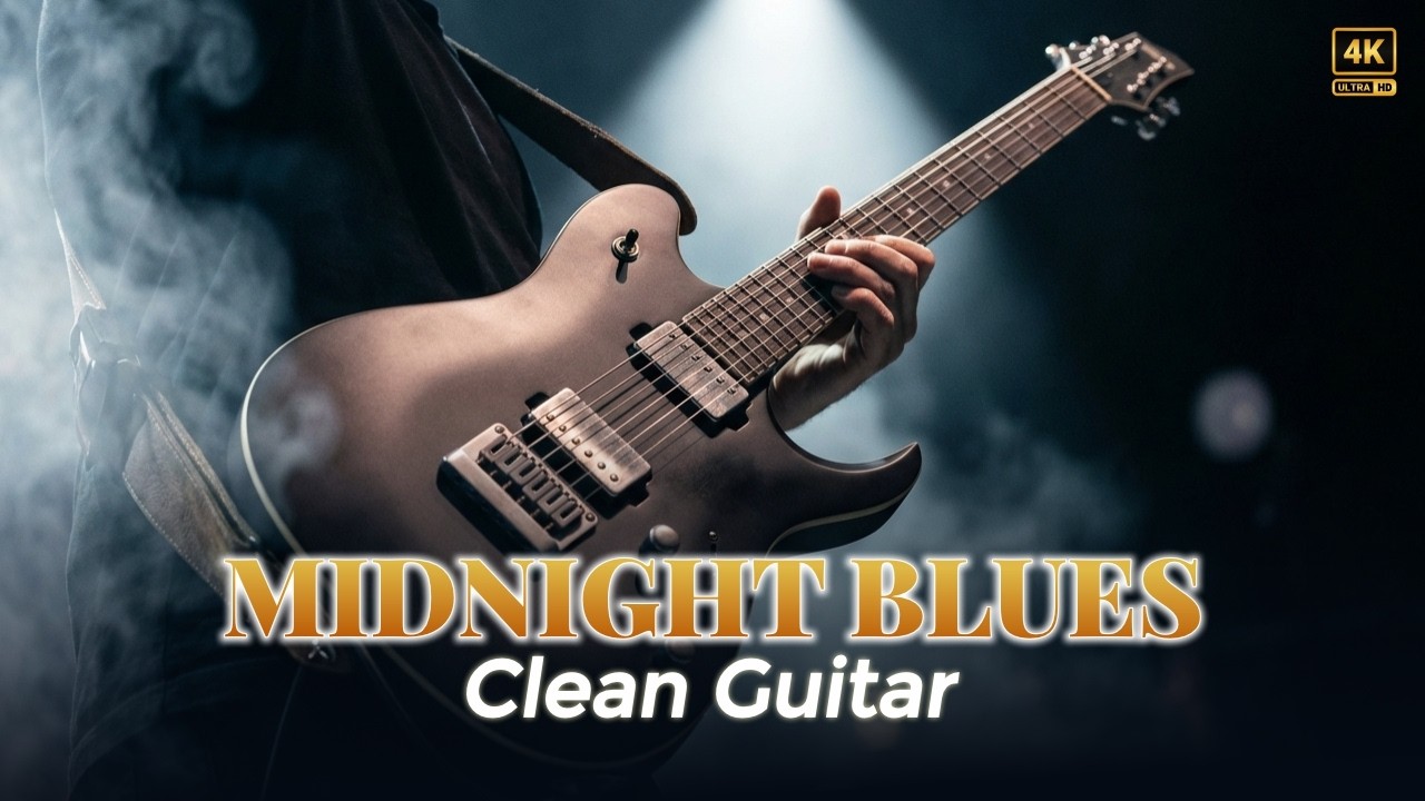 Clean Electric Blues Guitar – Late Night Instrumental for Relax & Focus