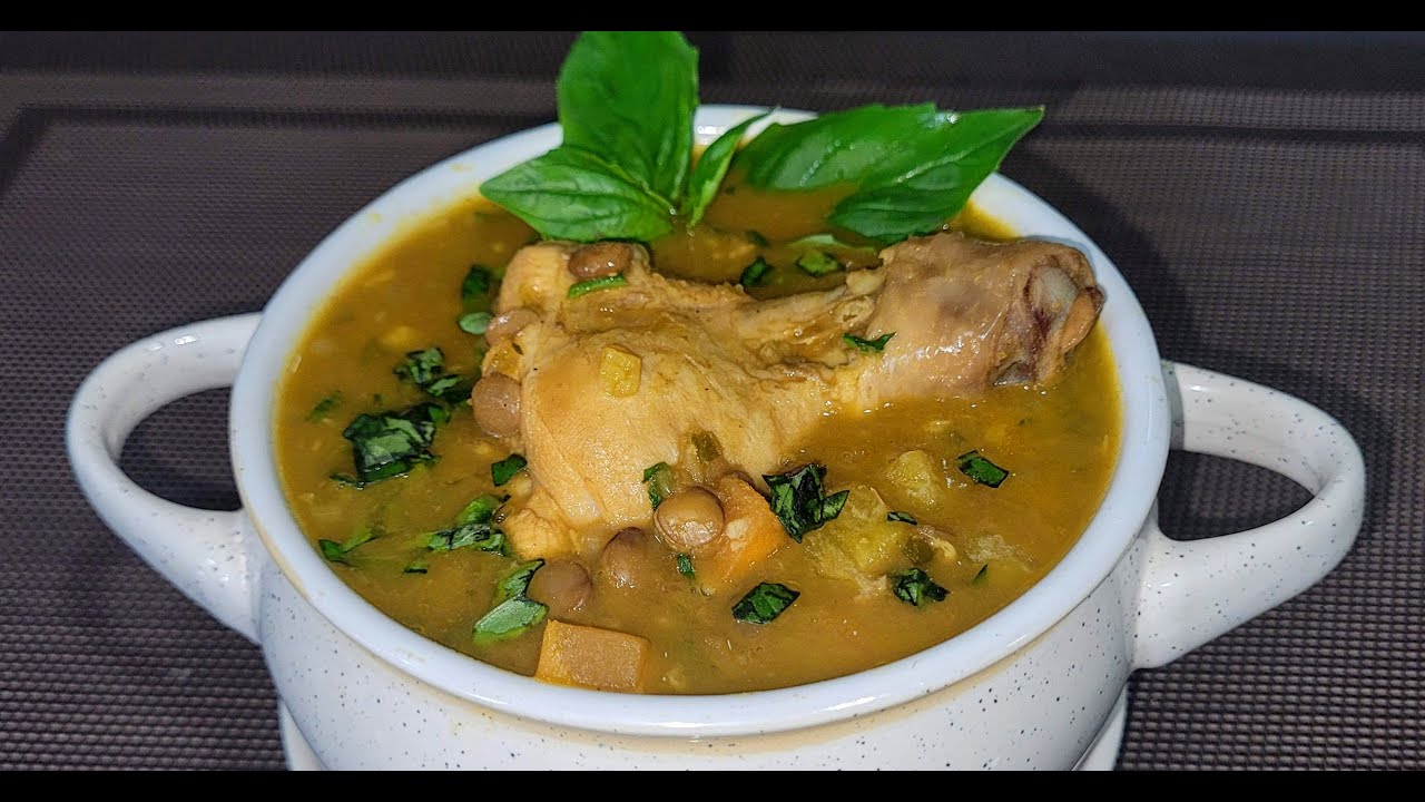 SOPA DE LENTEJAS CON POLLO