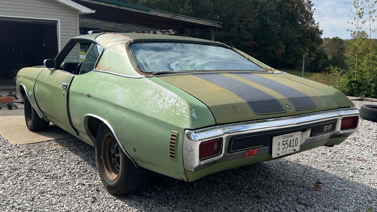 В сельской местности Теннесси найден автомобиль Chevelle SS 1970 года выпуска ведущего гитариста ...