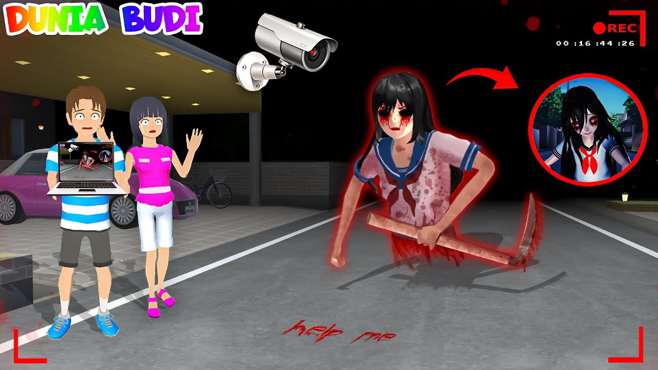 Yuta Mio Panik CCTV Merekam Hantu TEKE TEKE Mengerikan Di Depan Rumah | Sakura Shcool Simulator