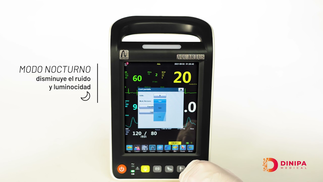 Monitor multiparamétrico Touch-Q8 - Dinipa Medical