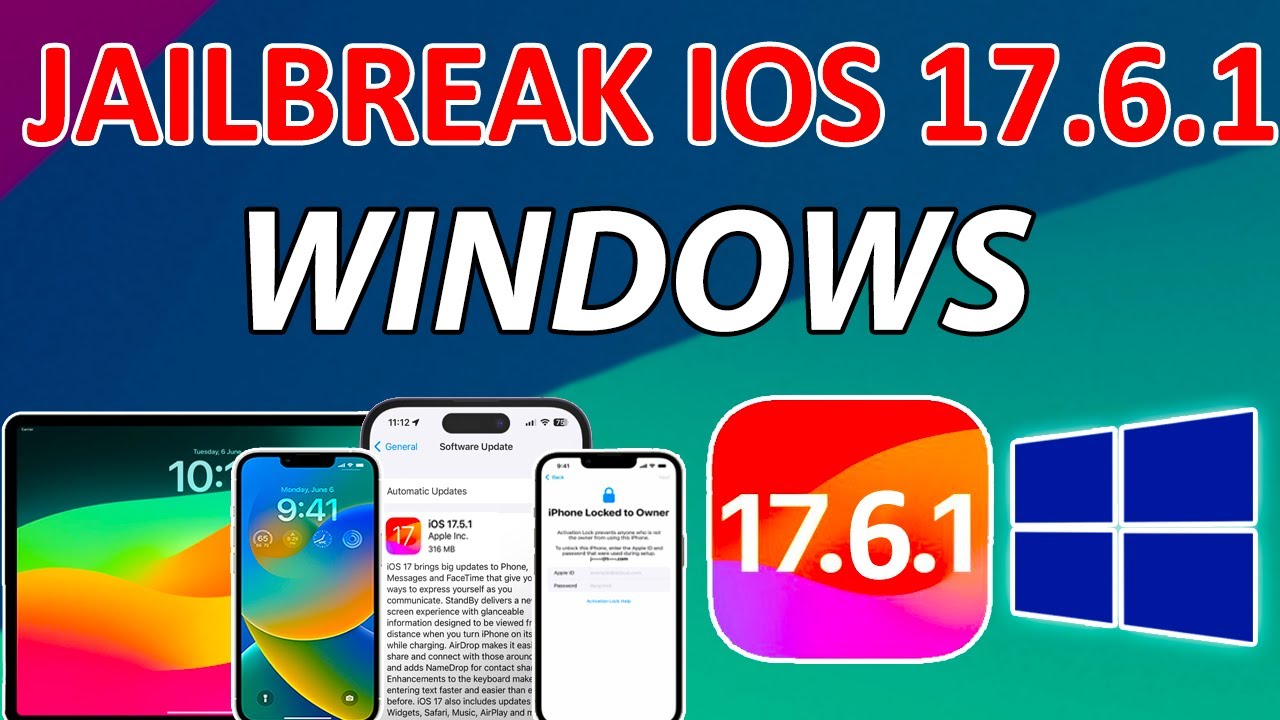 🔥✅ Jailbreak New iOS 17.6.1 on Windows | PaleRa1n Windows iPads/iPhone iOS 17/16.7.8/15.8.2 Checkm8