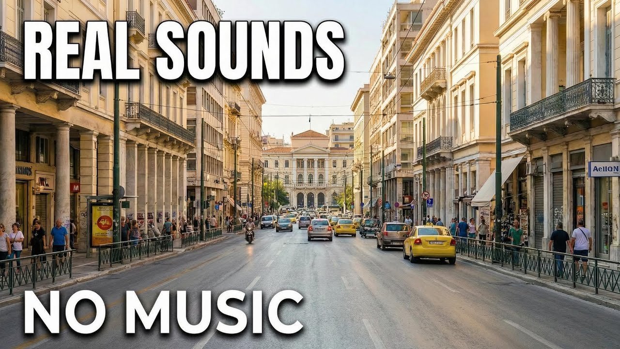 Athens 4K POV Walk: Patision to Omonia | Real Street Sounds, No Music
