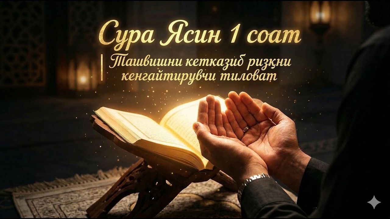 Сура Ясин 1 соат | Ташвишни кетказиб ризқни кенгайтирувчи тиловат