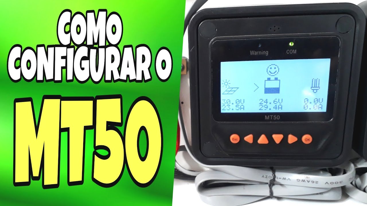 Como CONFIGURAR o MT50 para o controlador EPEVER TRACER