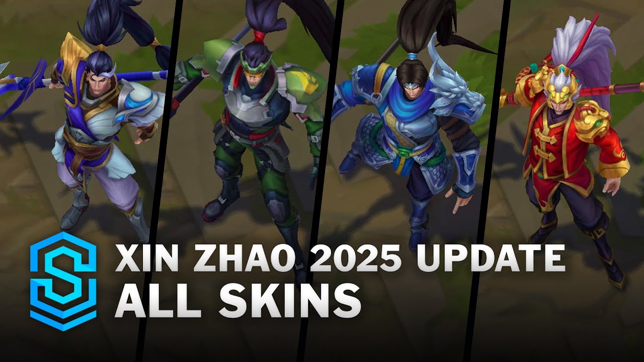Xin Zhao Update 2025 All Skins | League Of Legends