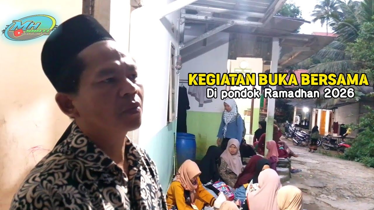 Kegiatan buka bersama di pondok Ramadhan 2026 di Madin Miftahul Huda Srati Kemroncong Ayah kebumen 