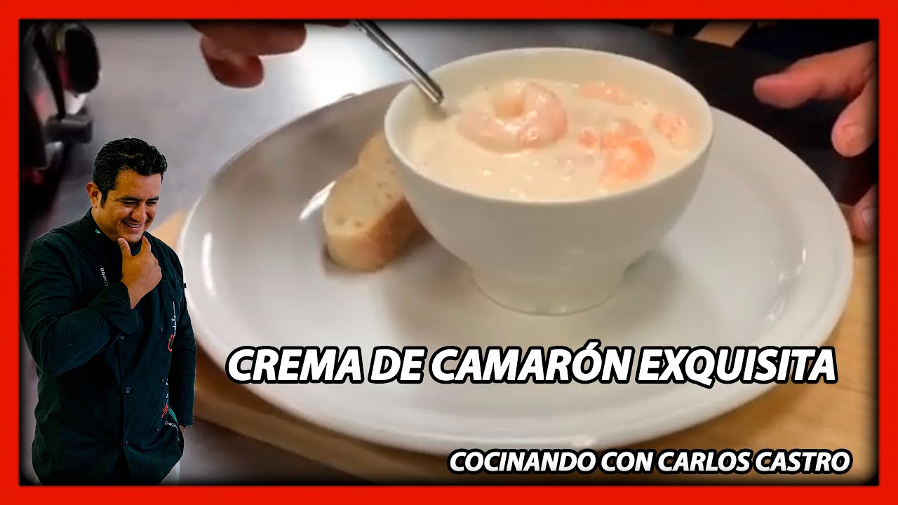 Crema de camarón exquisita