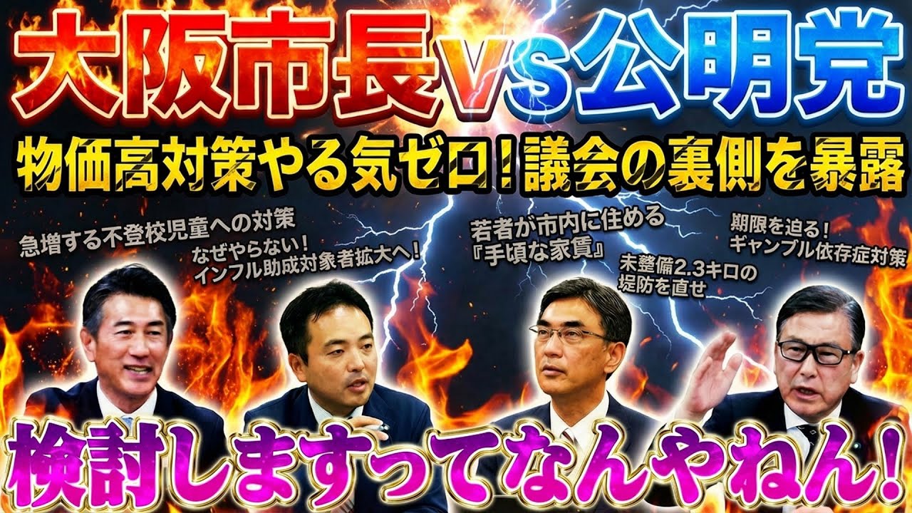 【大阪市長ＶＳ公明党】議会の裏側を暴露！大阪市会ちょっとツッコんでみました！《一般質問編》