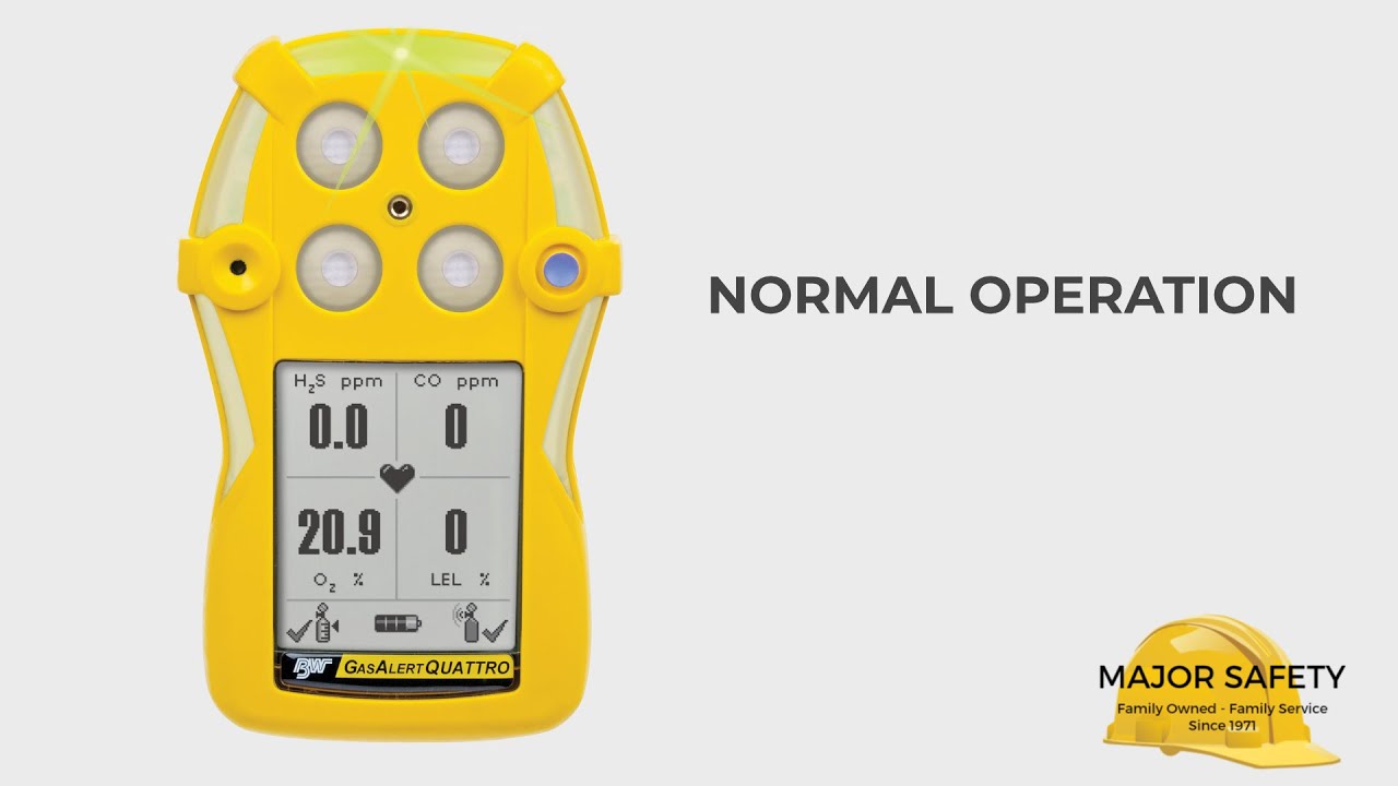 Normal Operation -  BW Quattro Gas Detector
