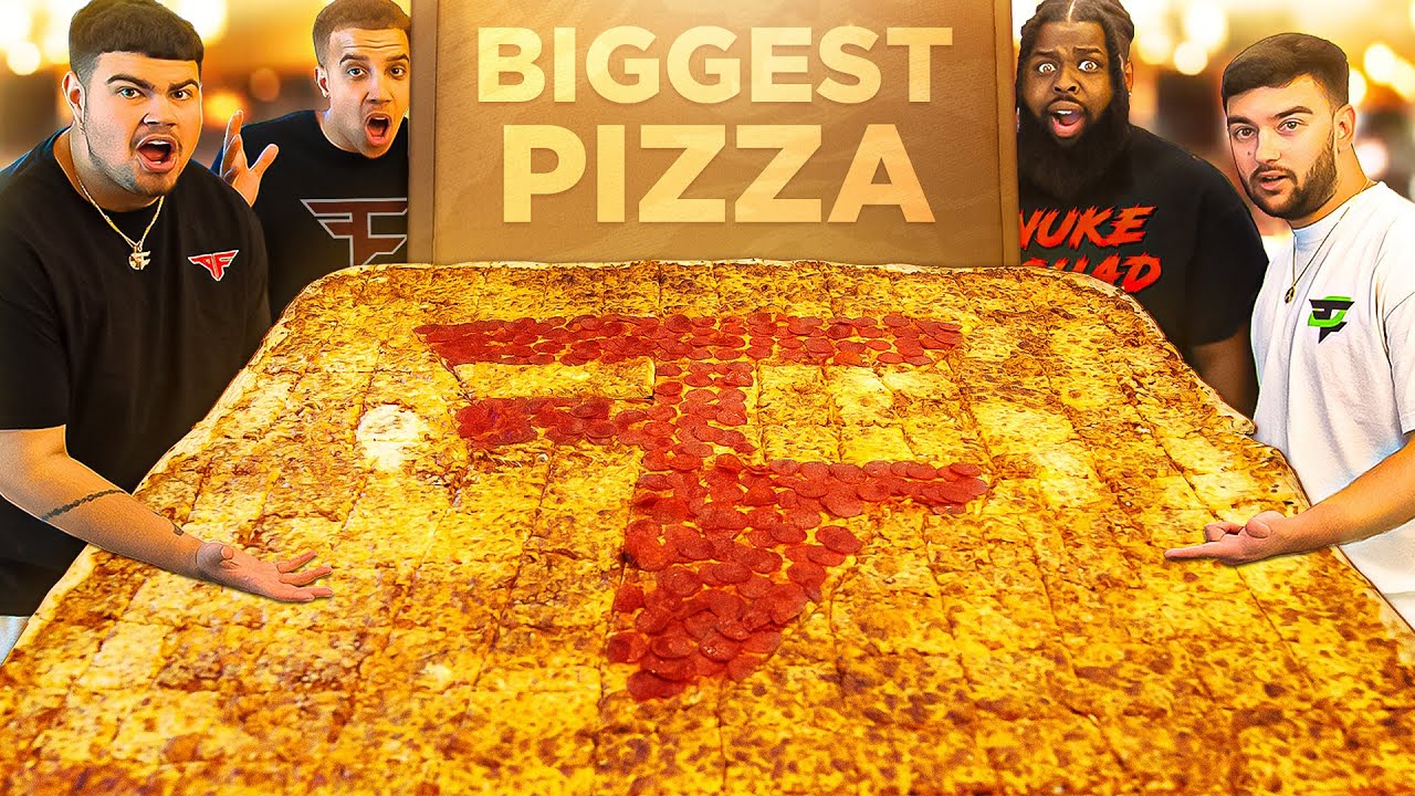 WORLDS BIGGEST PIZZA CHALLENGE! 🔥 Nuke Squad Vs Food