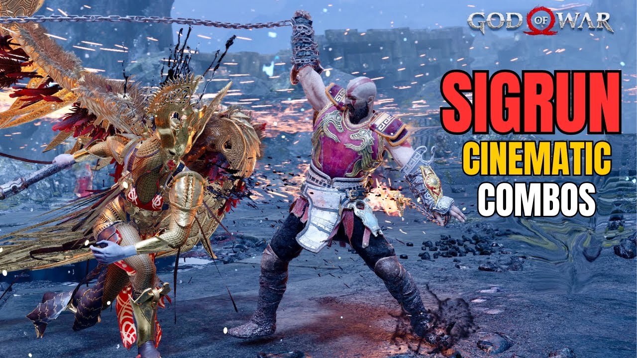 Lore Accurate Kratos destroys Sigrun | God of War (No damage, GMGOW+)