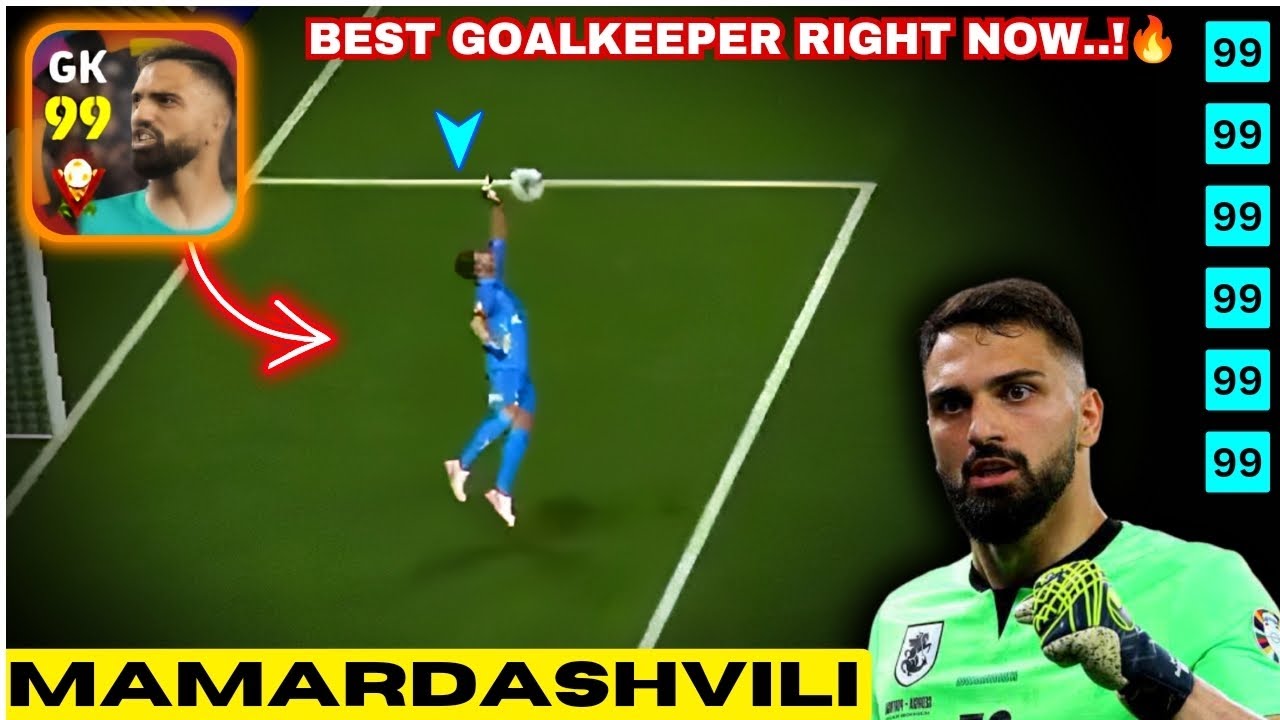 Spanish G. MAMARDASHVILI 😳 | Better Than All Goalkeepers..!💀🔥 | Mamardashvili Efootball 25 | PES25
