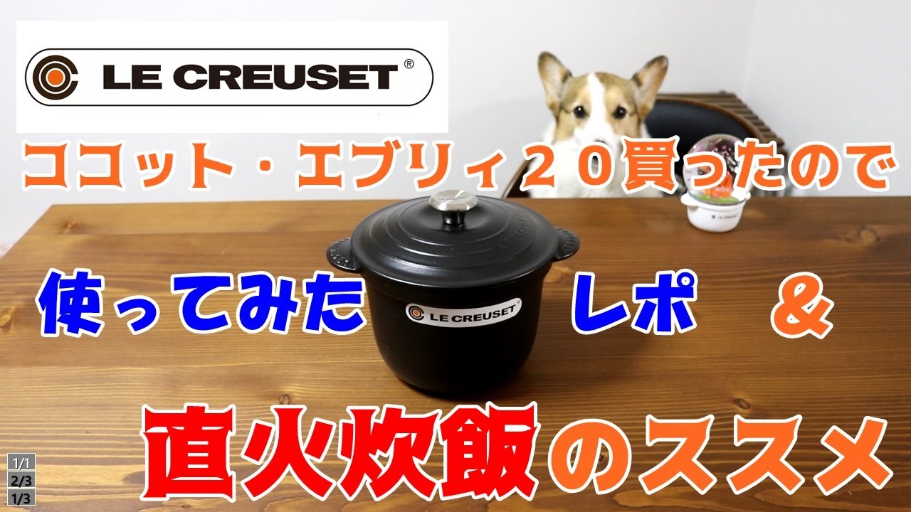 ル・クルーゼ　ココット・エブリィ 20でおいしい直火炊飯のススメ☆火加減ナシでかんたん直火でお鍋でおいしいゴハン