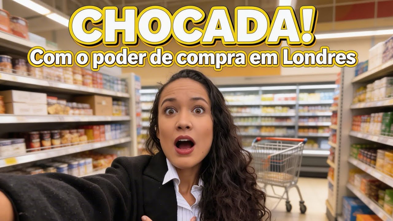 Fui ao mercado em Londres e fiquei chocada com o poder de compra! 🤑