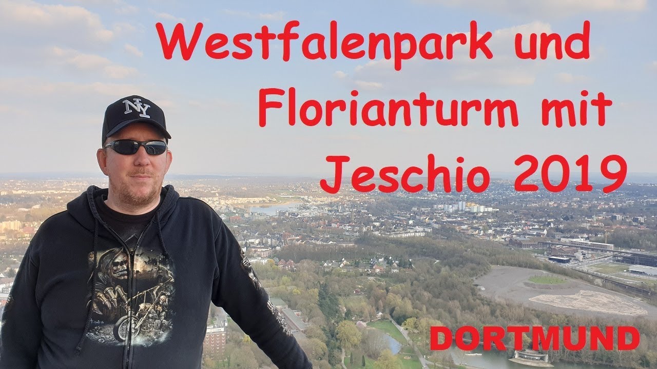 Westfalenpark und Florianturm in Dortmund mit Jeschio im März 2019