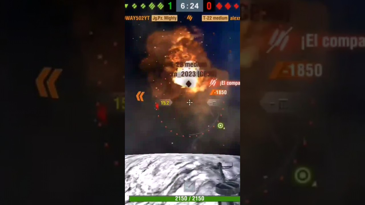 BEST SHOT IN AIR!!! 🔥| WOTB GRAVITY MODE  #jagdpanzere100 #gravitymode #wot#wotblitz#blitz #tank
